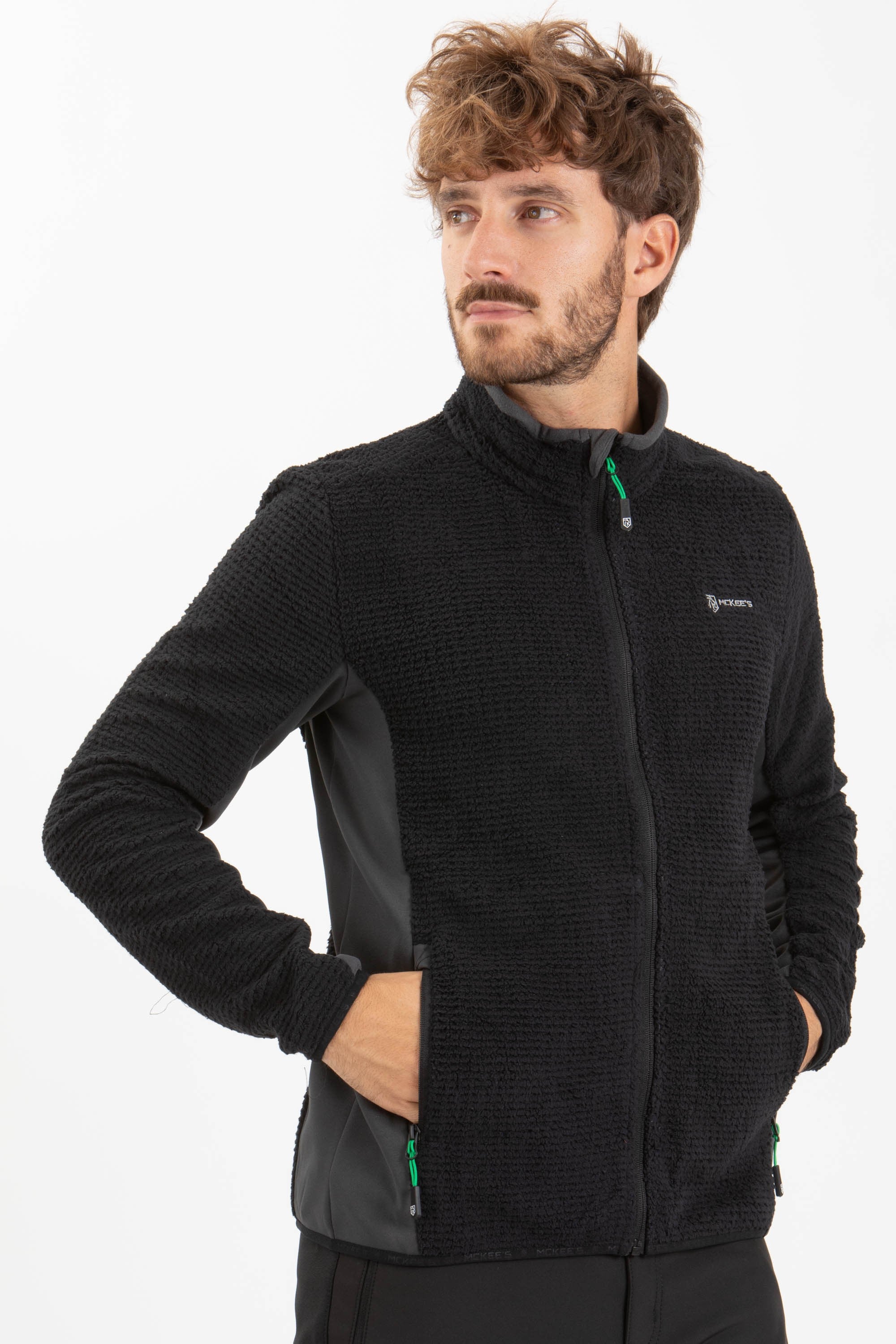 Pile Milton Mckee's Full Zip in Tessuto 3D Fleece: Il Compagno