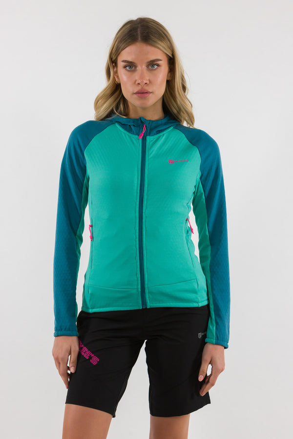 Erra Damen Grid Fleece Jacke