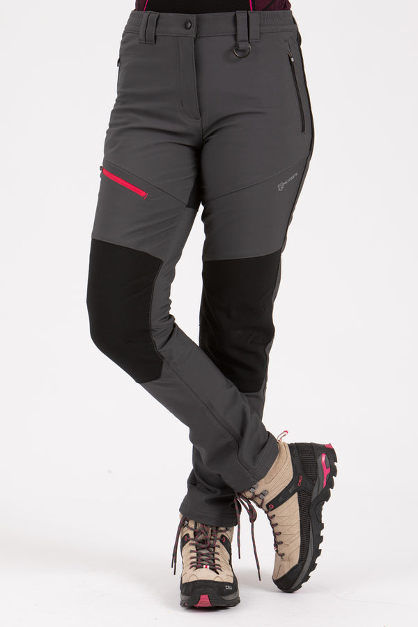 Kristen Damen-Winter-Trekkinghose aus Softshell mit Cordura-Einsätzen