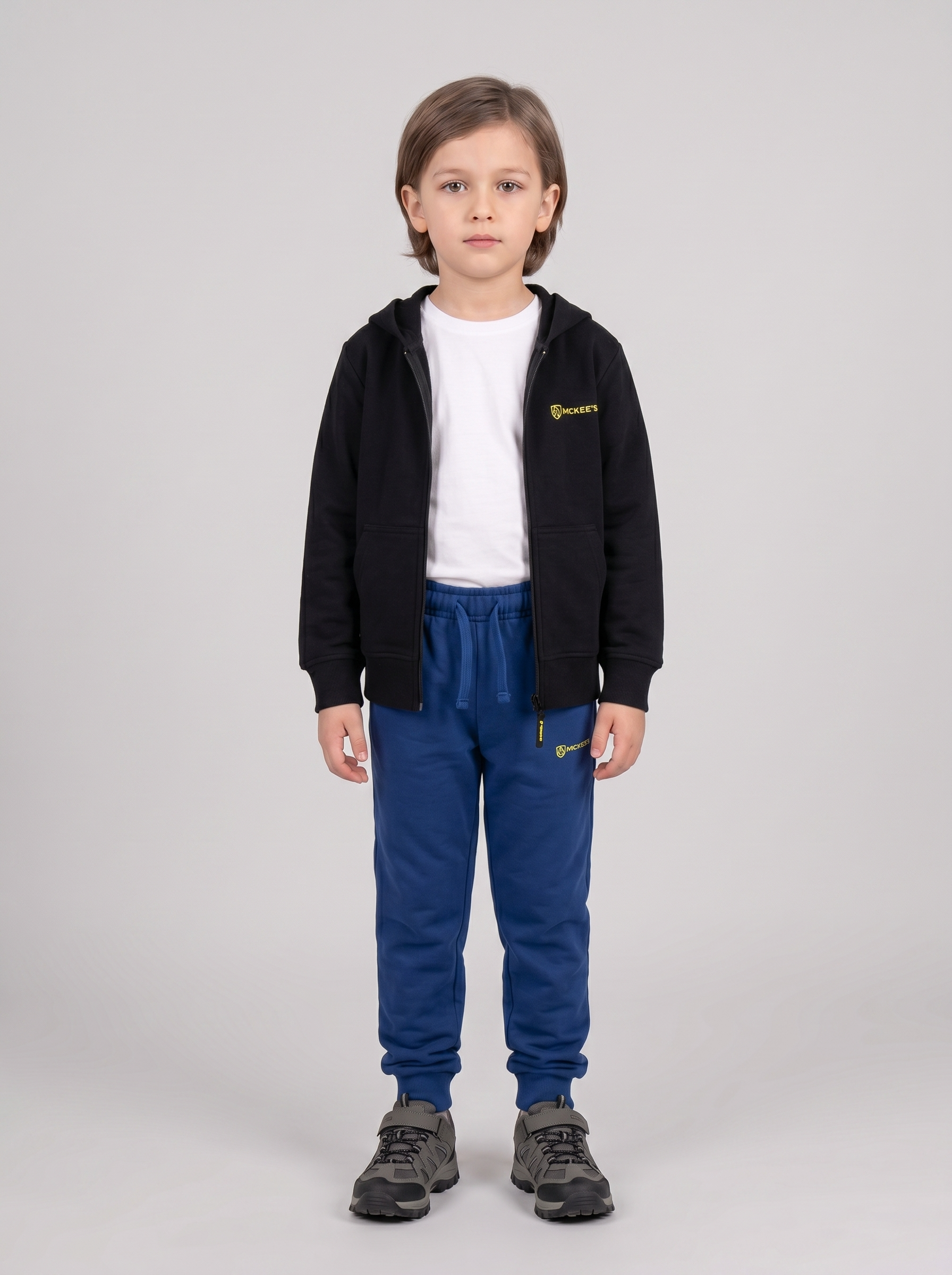 Sambuco Kinder-Kapuzenpullover mit durchgehendem Reißverschluss