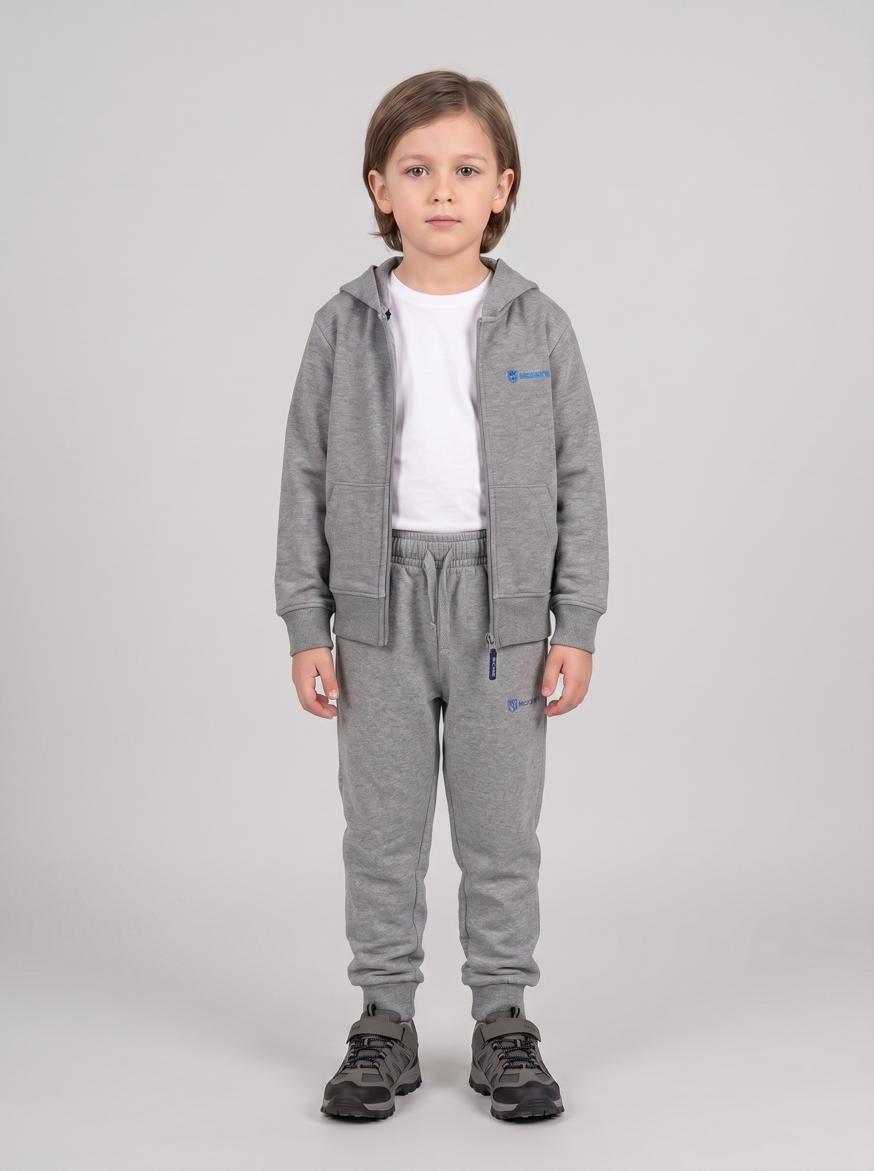 Sambuco Kinder-Kapuzenpullover mit durchgehendem Reißverschluss