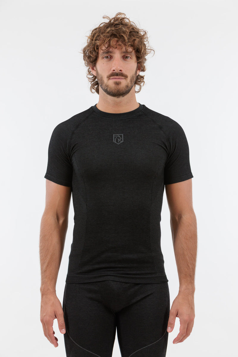 Jorek Maglia Termica Manica Corta Merino Blend Uomo
