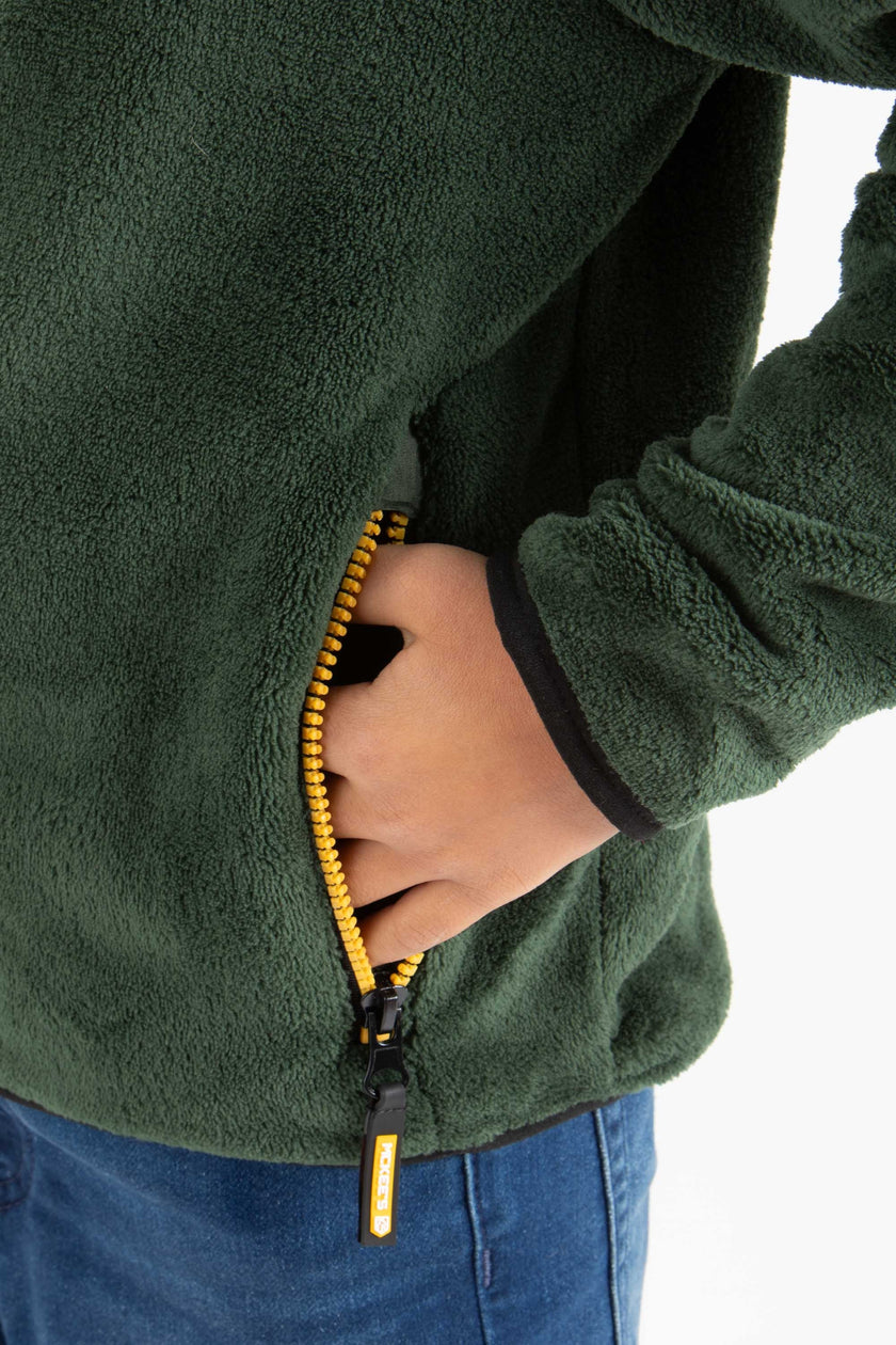 Delfo Pile In Coral Fleece Bambino