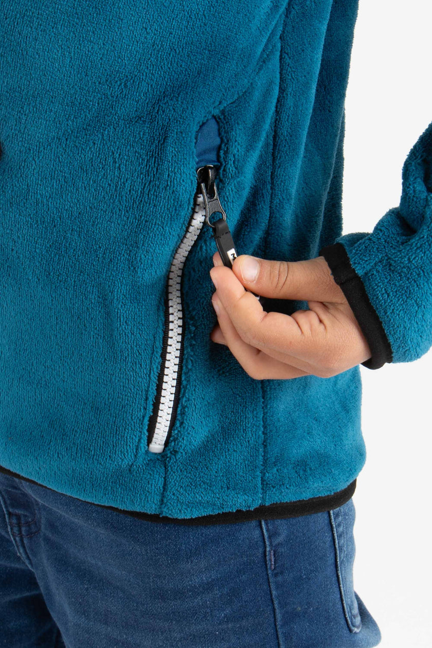 Delfo Pile In Coral Fleece Bambino