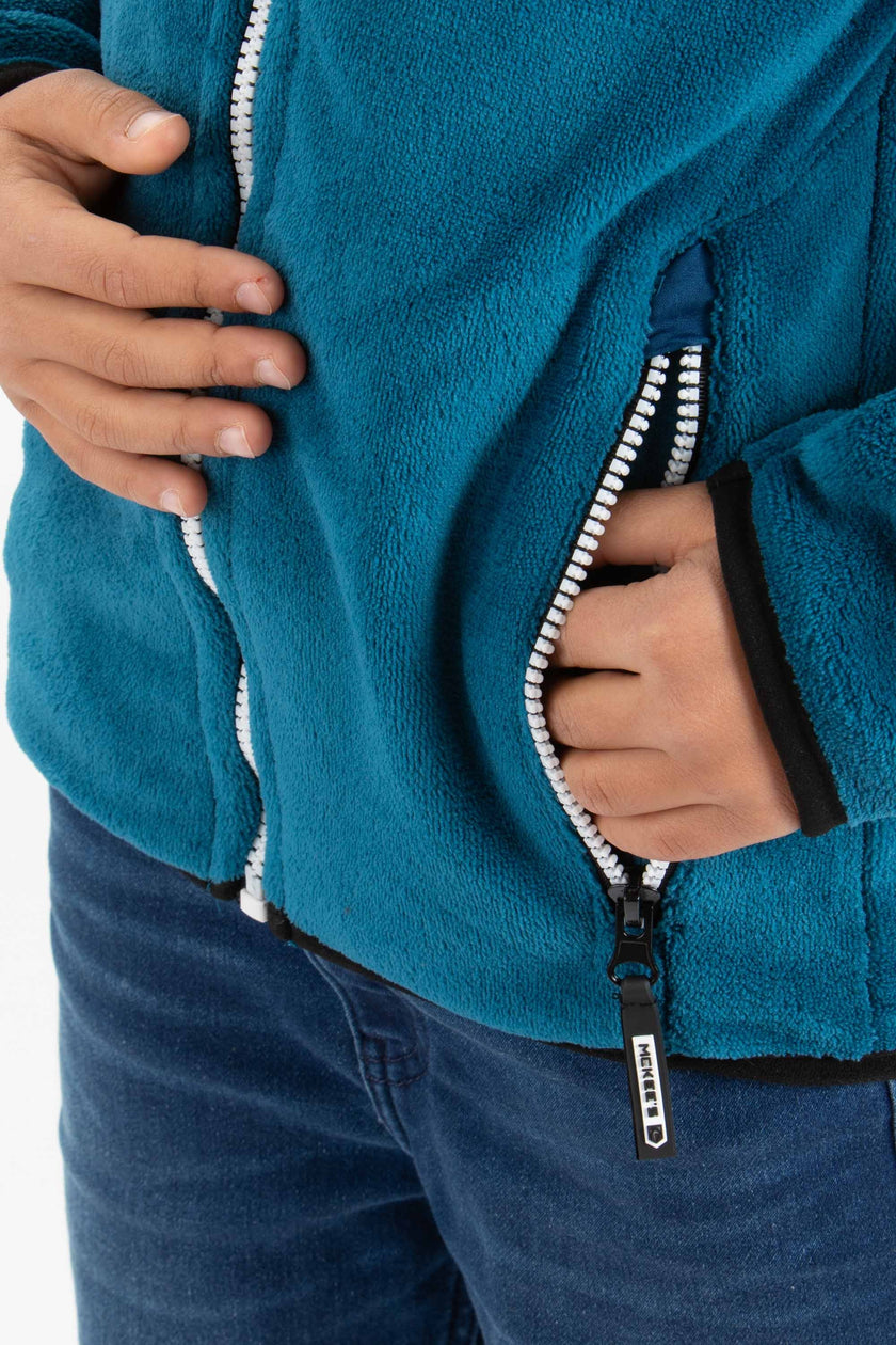 Delfo Pile In Coral Fleece Bambino