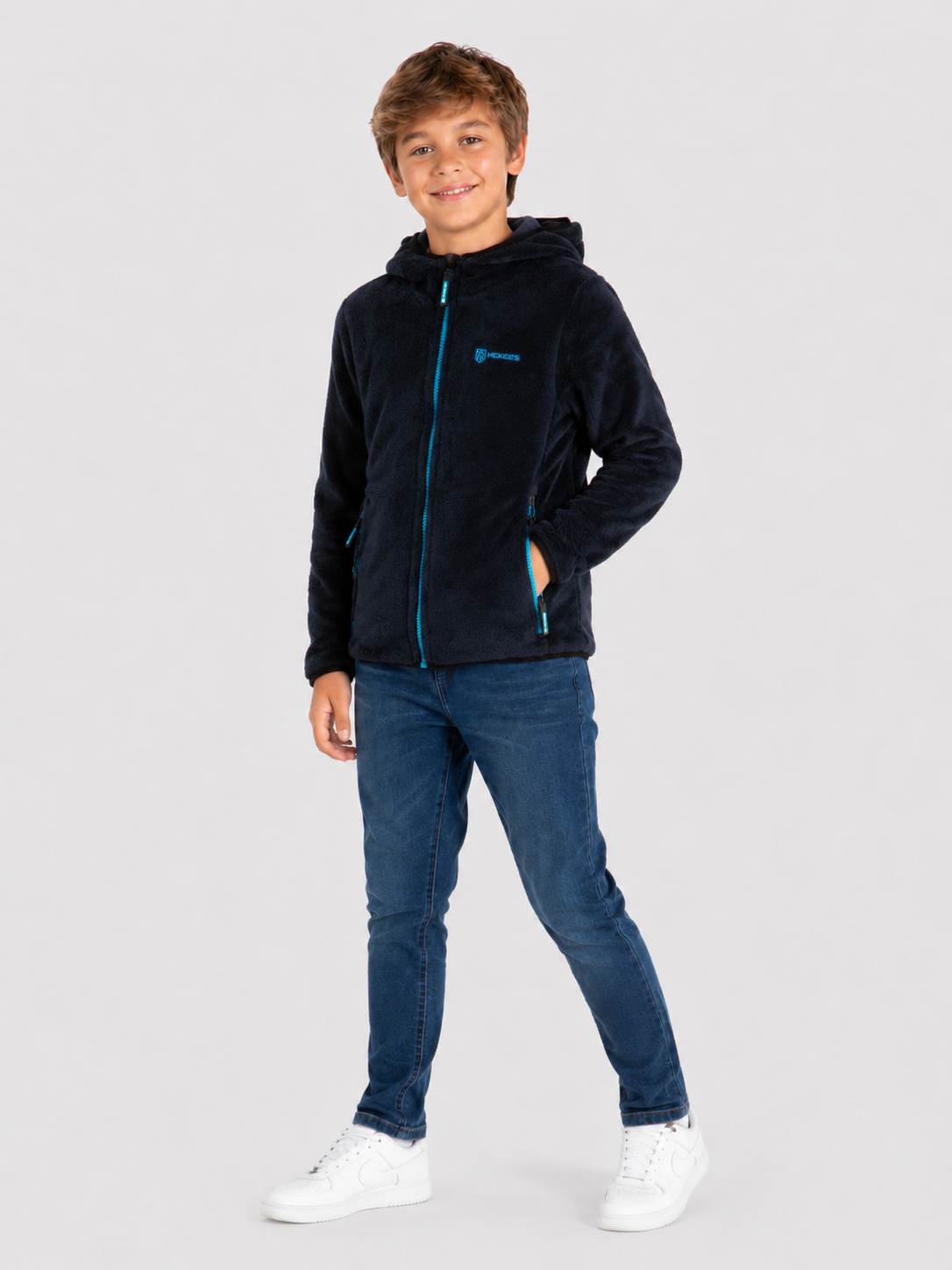 Delfo Pile In Coral Fleece Bambino