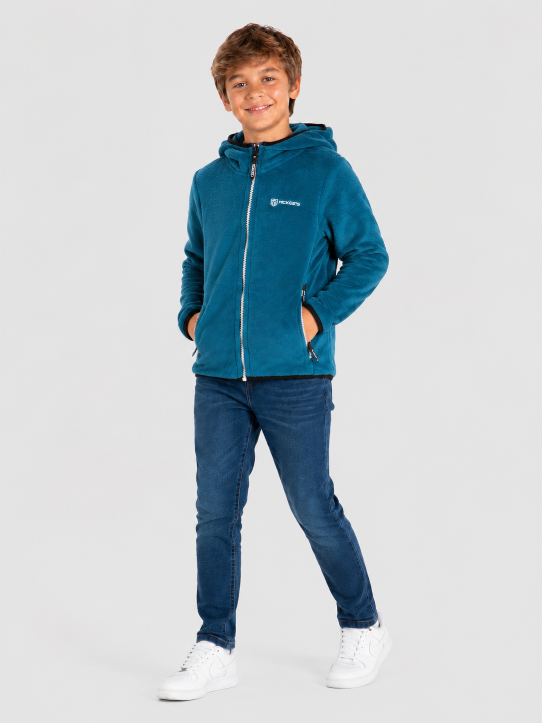 Delfo Pile In Coral Fleece Bambino