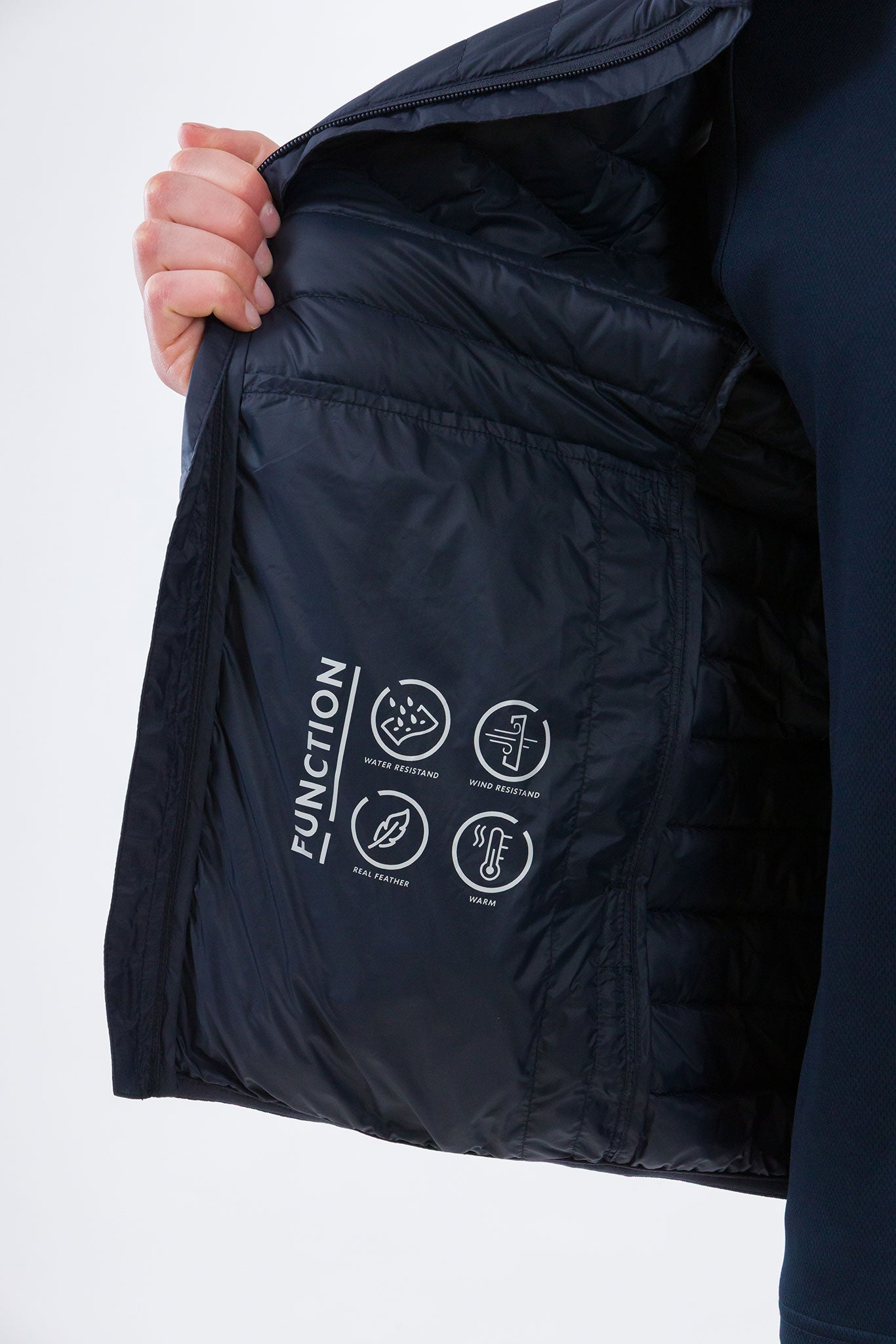 Bathista Gilet Uomo Comprimibile Imbottito in Piuma Ultra Light