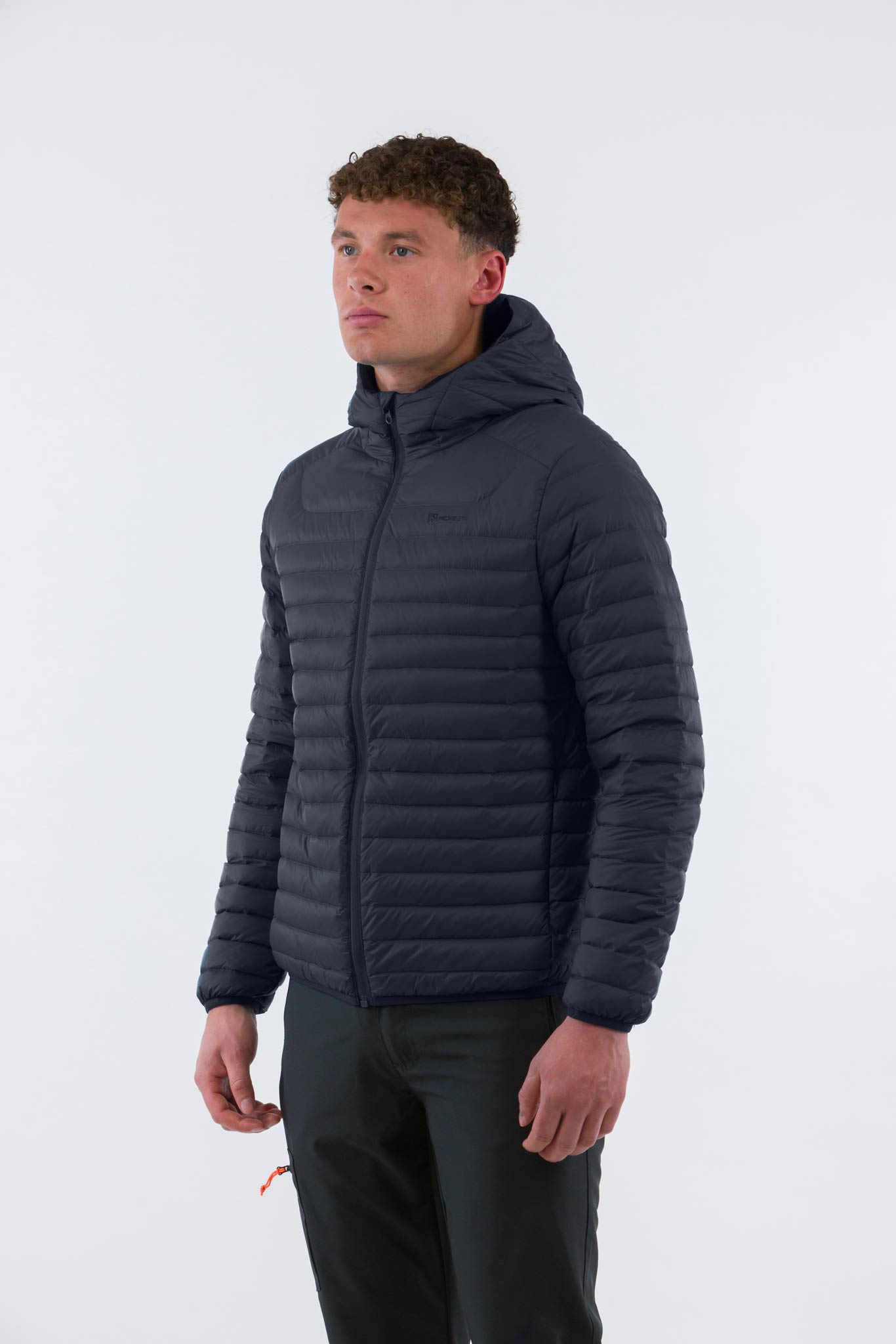 Eryndor Giacca Uomo con Cappuccio in Piuma Ultra Leggera