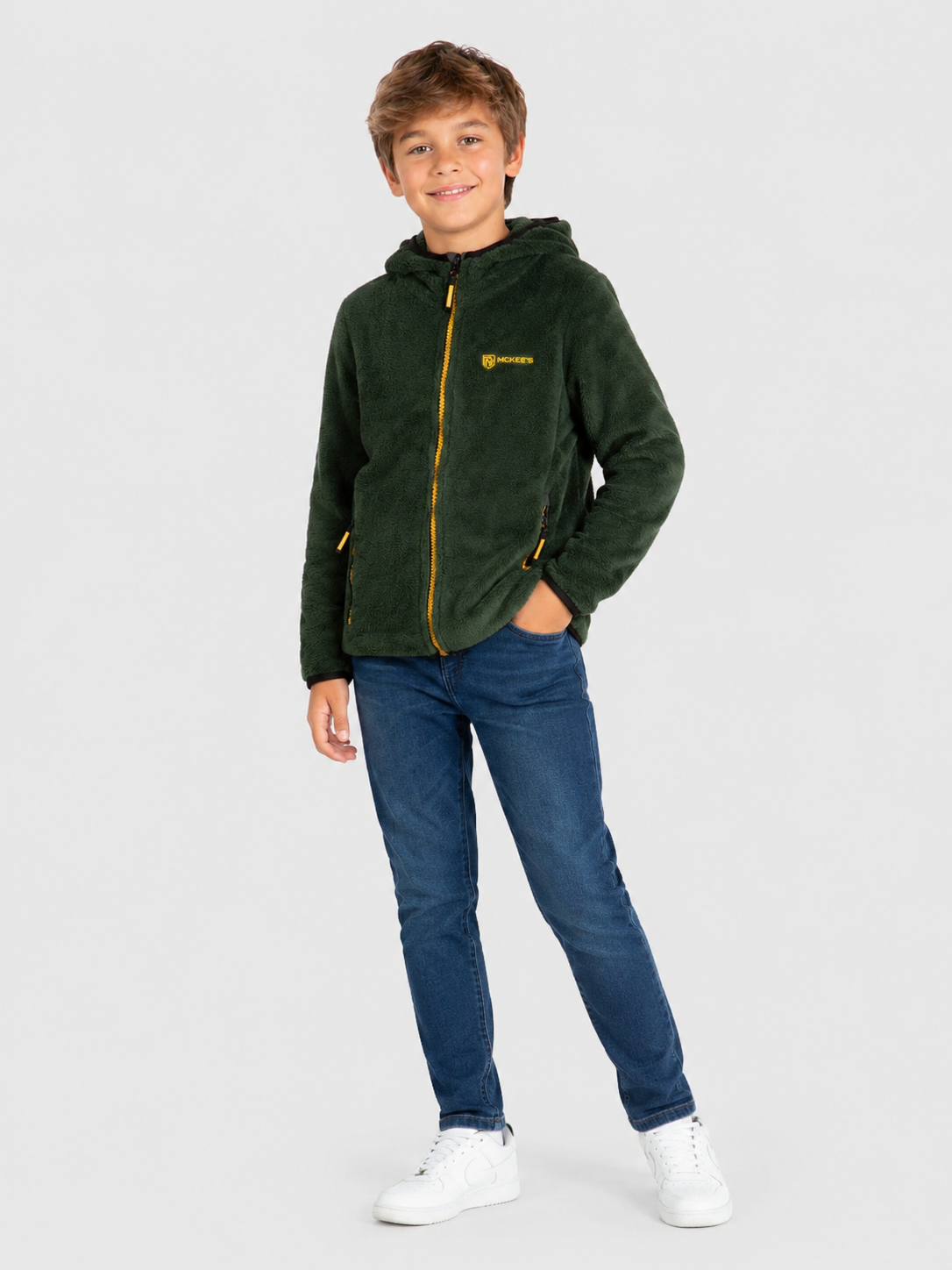 Delfo Pile In Coral Fleece Bambino