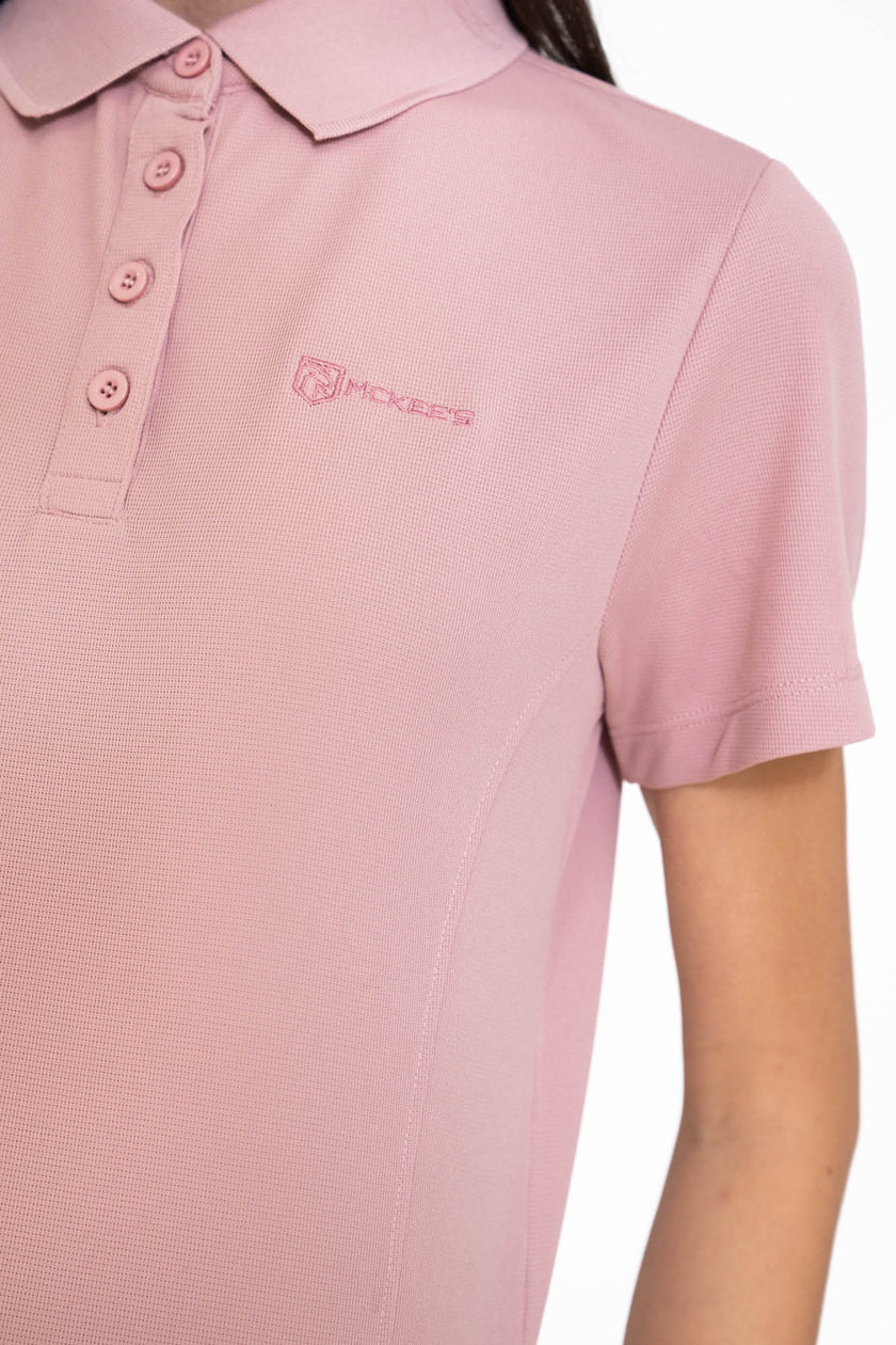 Lolotte Damen Piquet Poloshirt mit halben Ärmeln