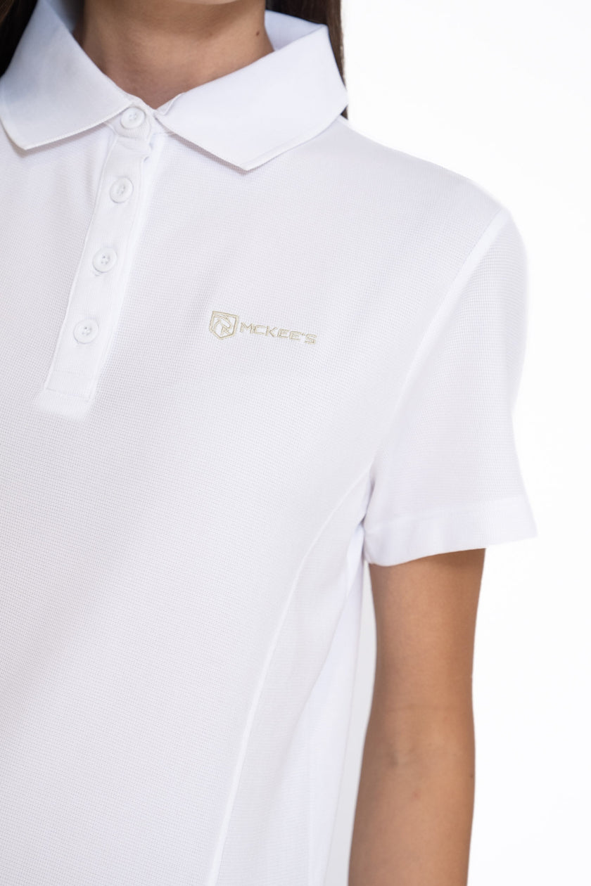 Lolotte Damen Piquet Poloshirt mit halben Ärmeln