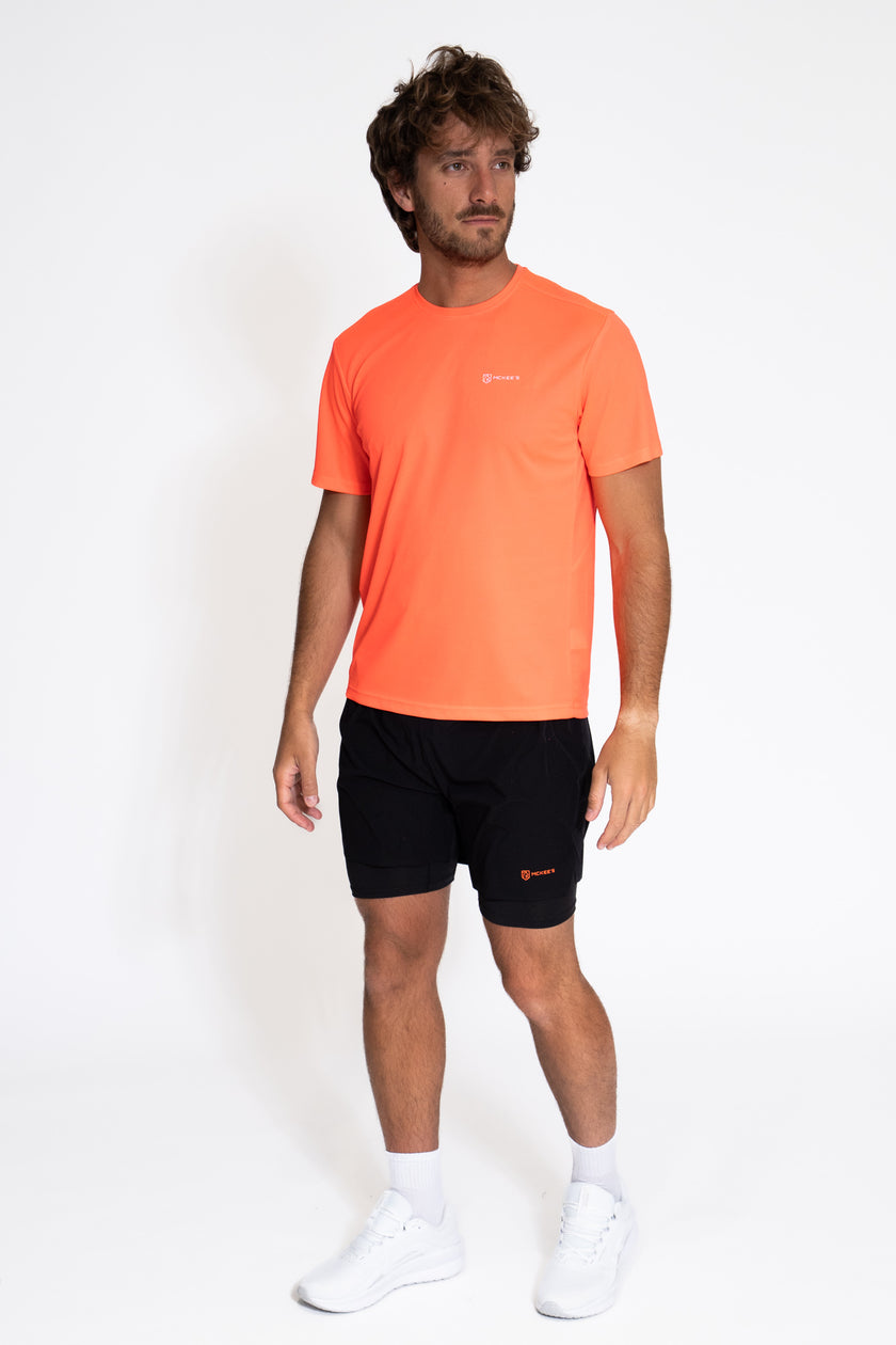 Longe T-Shirt Mezza Manica In Mesh Uomo