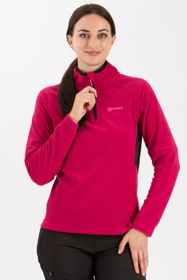 Michelle Damen-Fleecejacke mit halbem Reißverschluss