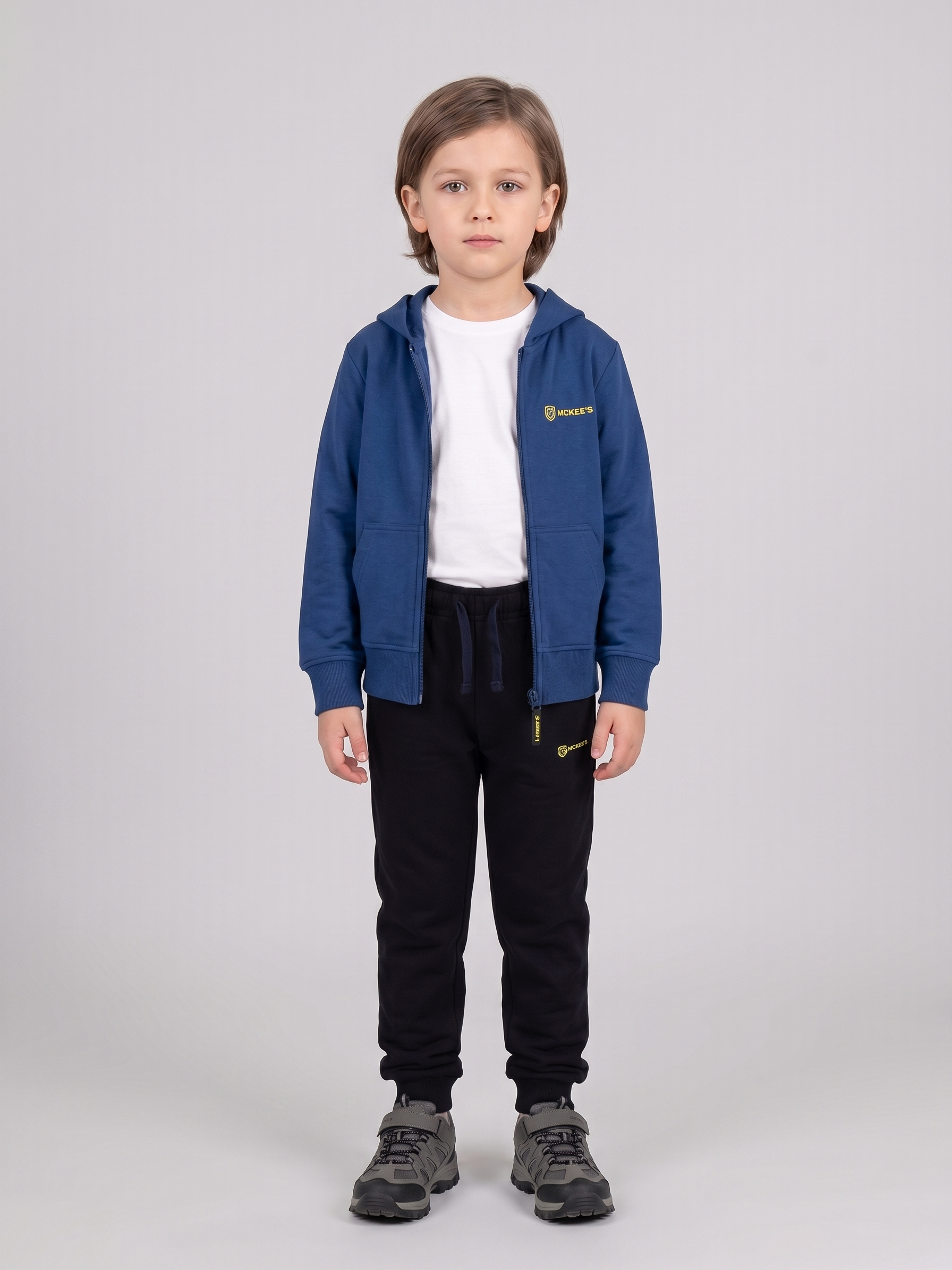 Sambuco Kinder-Kapuzenpullover mit durchgehendem Reißverschluss