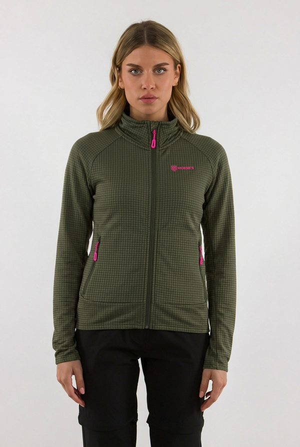 Sedona Leichte Grid-Fleecejacke Damen
